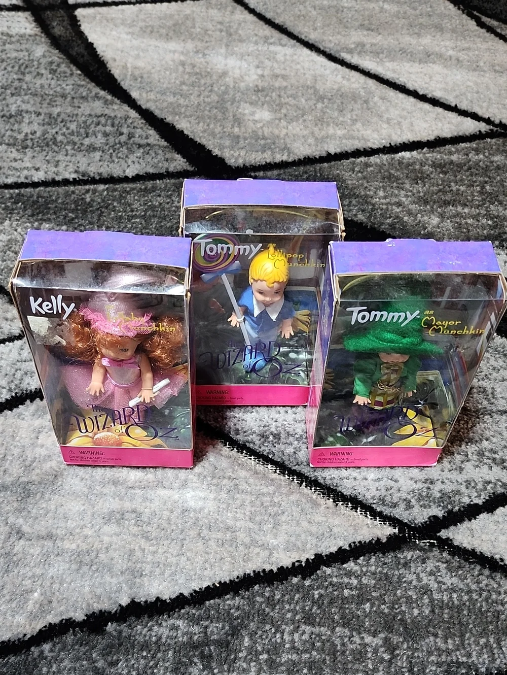 1999 MATTEL WIZARD OF OZ COLLECTOR EDITION SET-OF-3 MUNCHKIN DOLLS